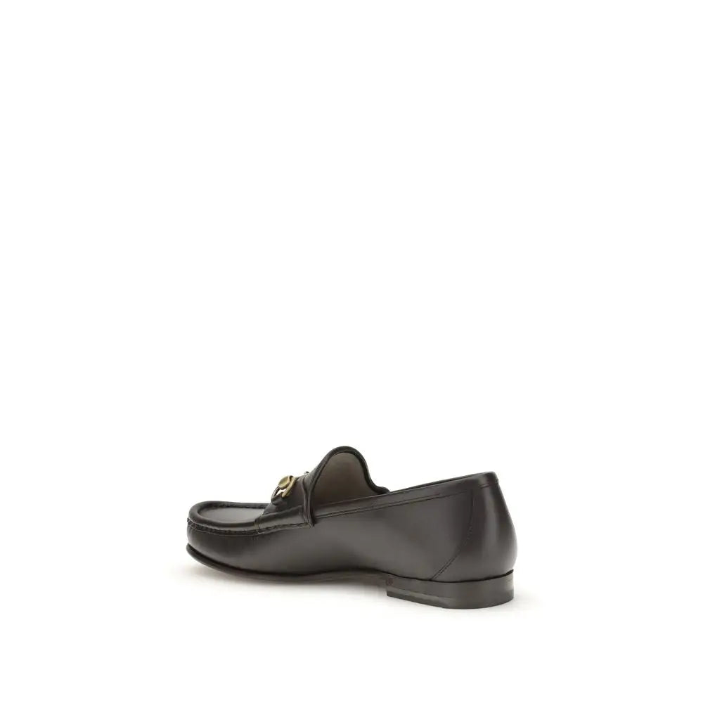 Gucci Braune Kalbsleder Bos Taurus Slip-On Loafer - EU39.5/US6.5