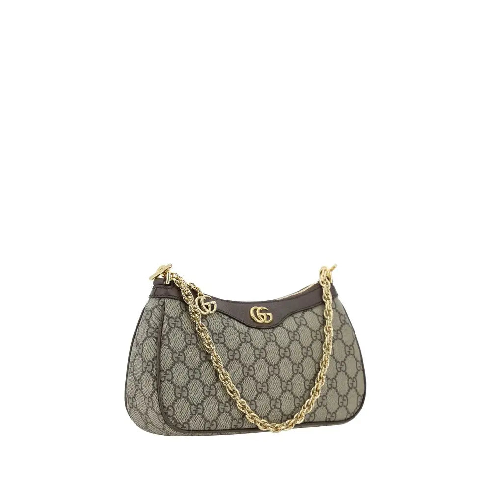 Gucci Braune Schultertasche aus Polyethylen