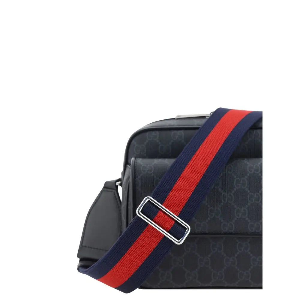 Gucci Graue Schultertasche aus Polyester