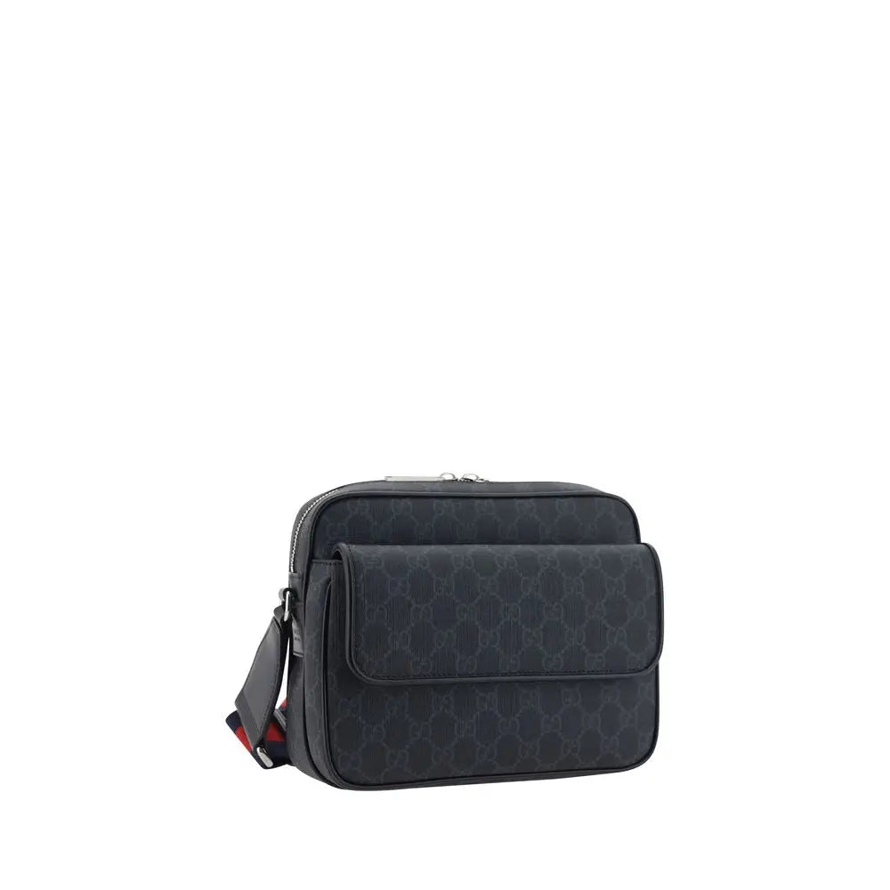 Gucci Graue Schultertasche aus Polyester