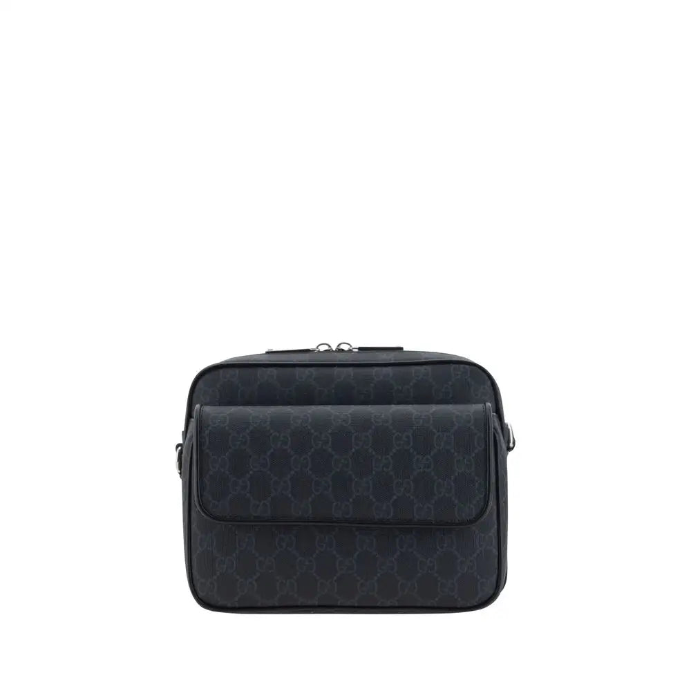 Gucci Graue Schultertasche aus Polyester