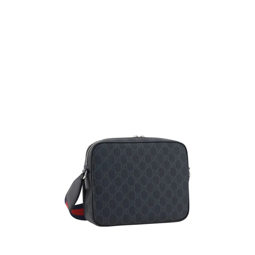 Gucci Graue Schultertasche aus Polyester
