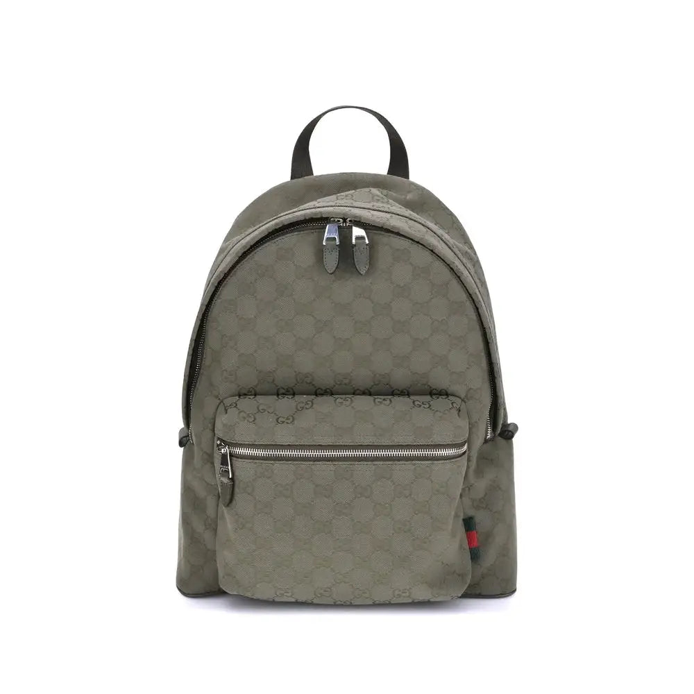 Gucci Grüner Baumwollrucksack