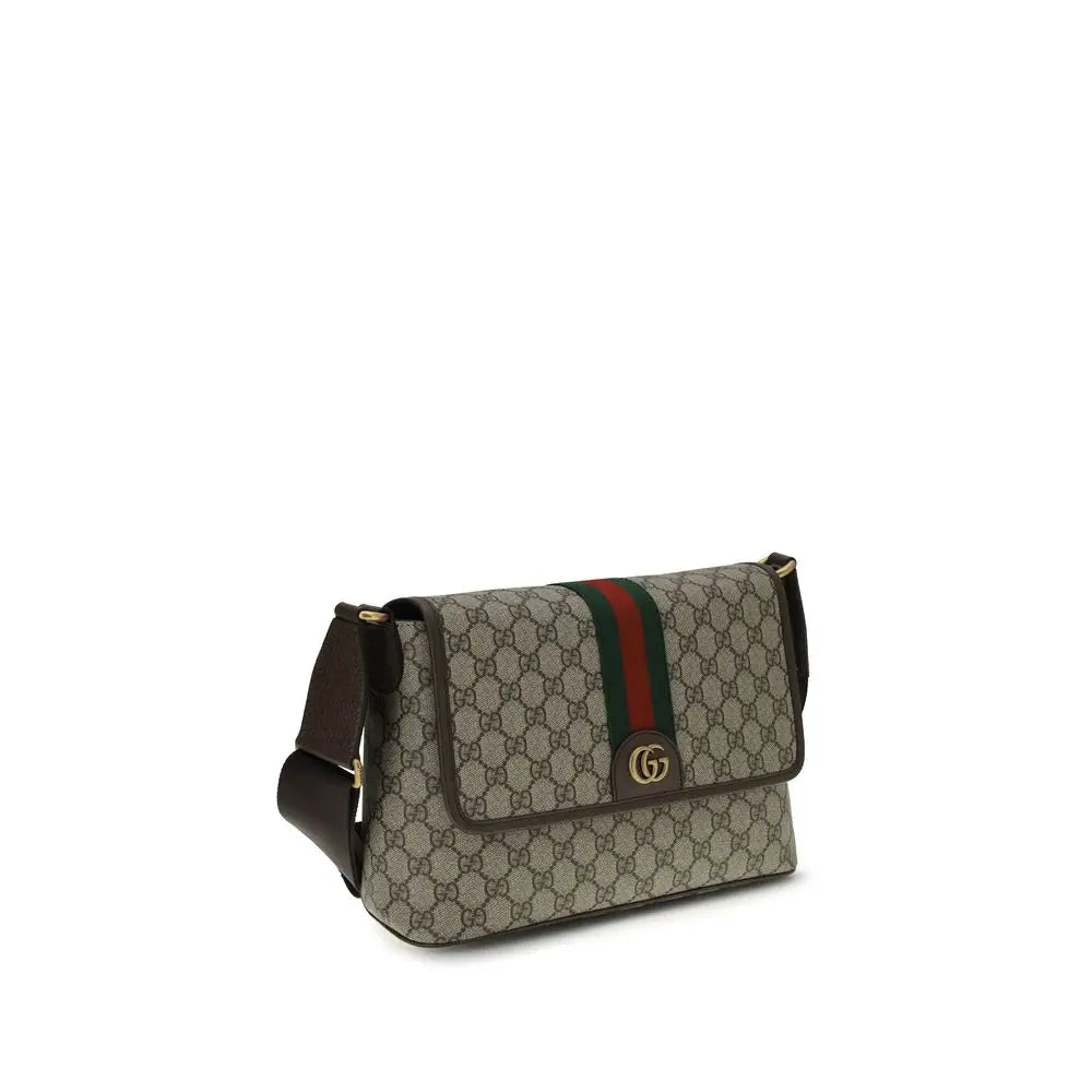 Gucci Schultertasche aus beigem Stoff
