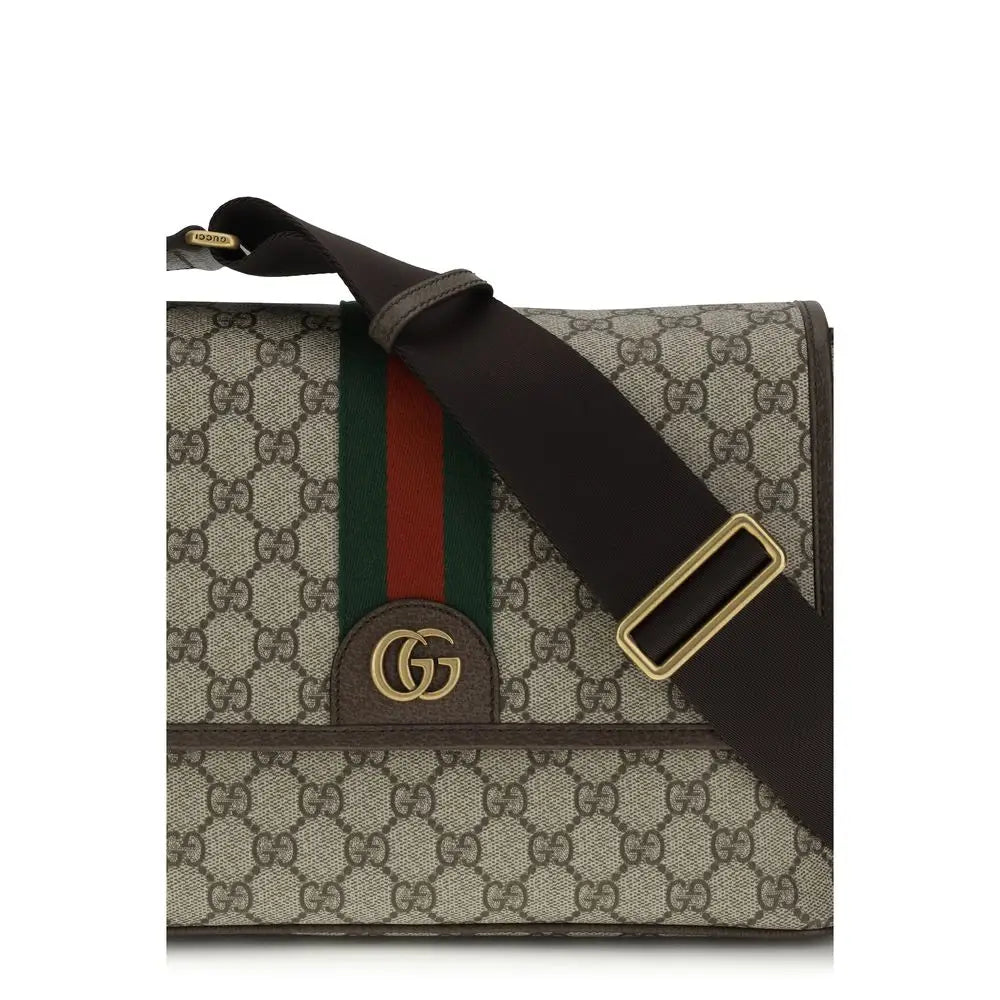 Gucci Schultertasche aus beigem Stoff