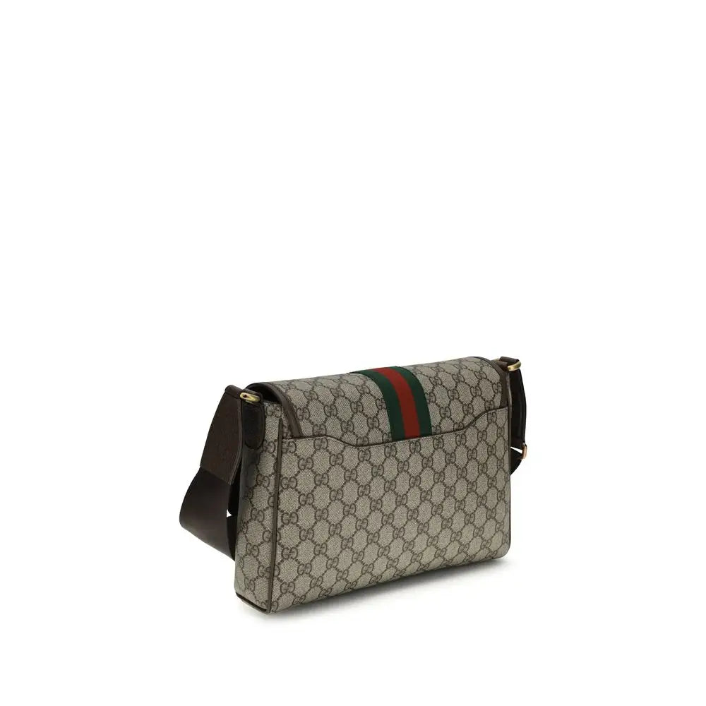 Gucci Schultertasche aus beigem Stoff