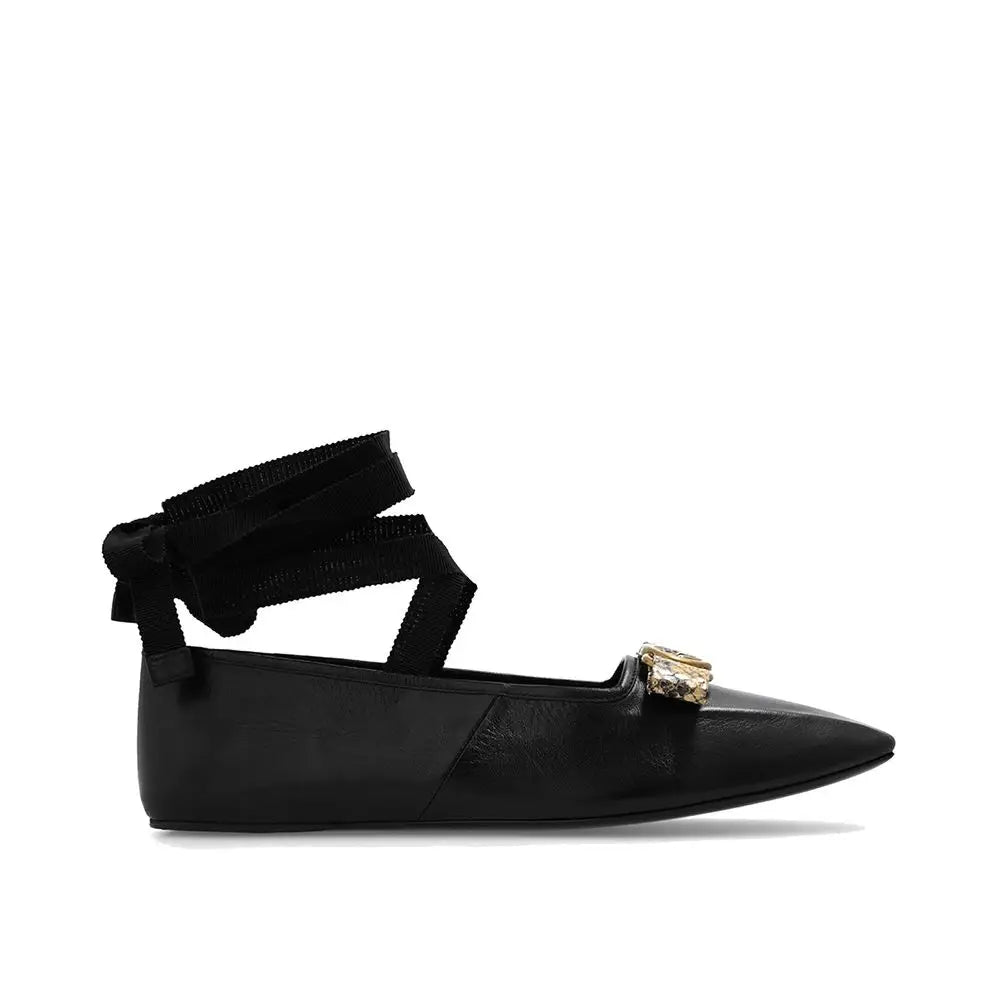 Gucci Schwarze Ballerinas aus Kalbsleder - EU35/US5