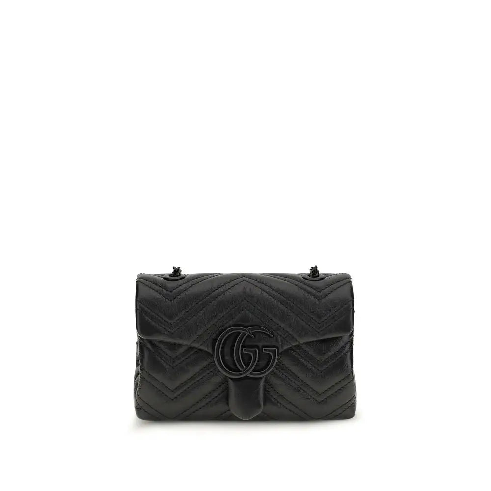 Gucci Schwarze Bos Taurus Kalbsleder Schultertasche