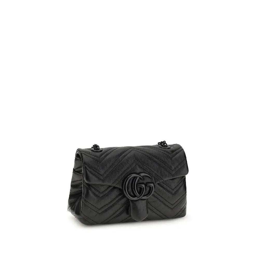 Gucci Schwarze Bos Taurus Kalbsleder Schultertasche