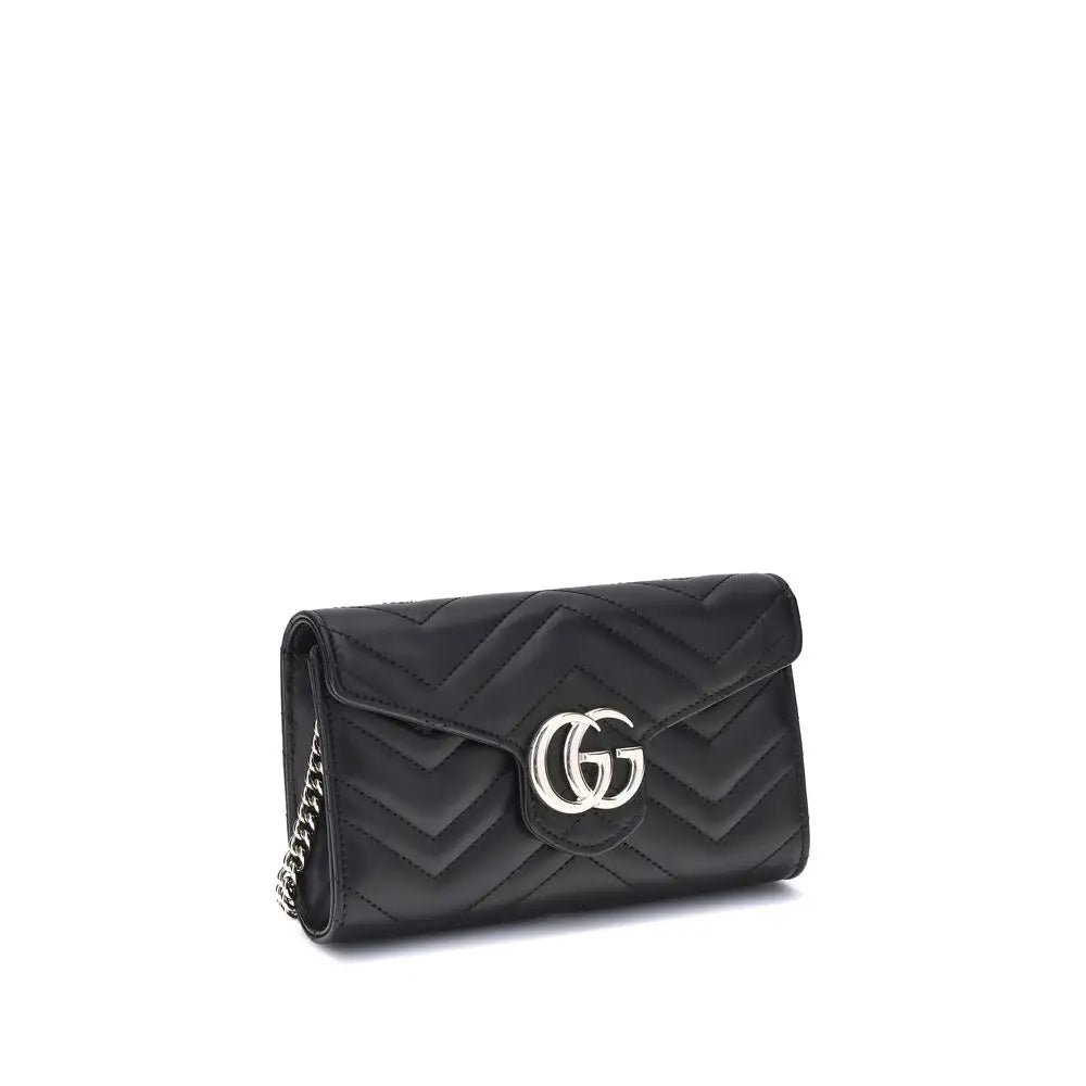 Gucci Schwarze Kalbsleder Bos Taurus Schultertasche