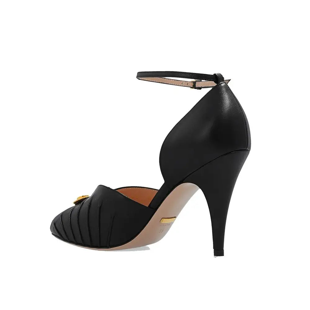 Gucci Schwarze Leder Pumps mit hohem Absatz - EU36/US6