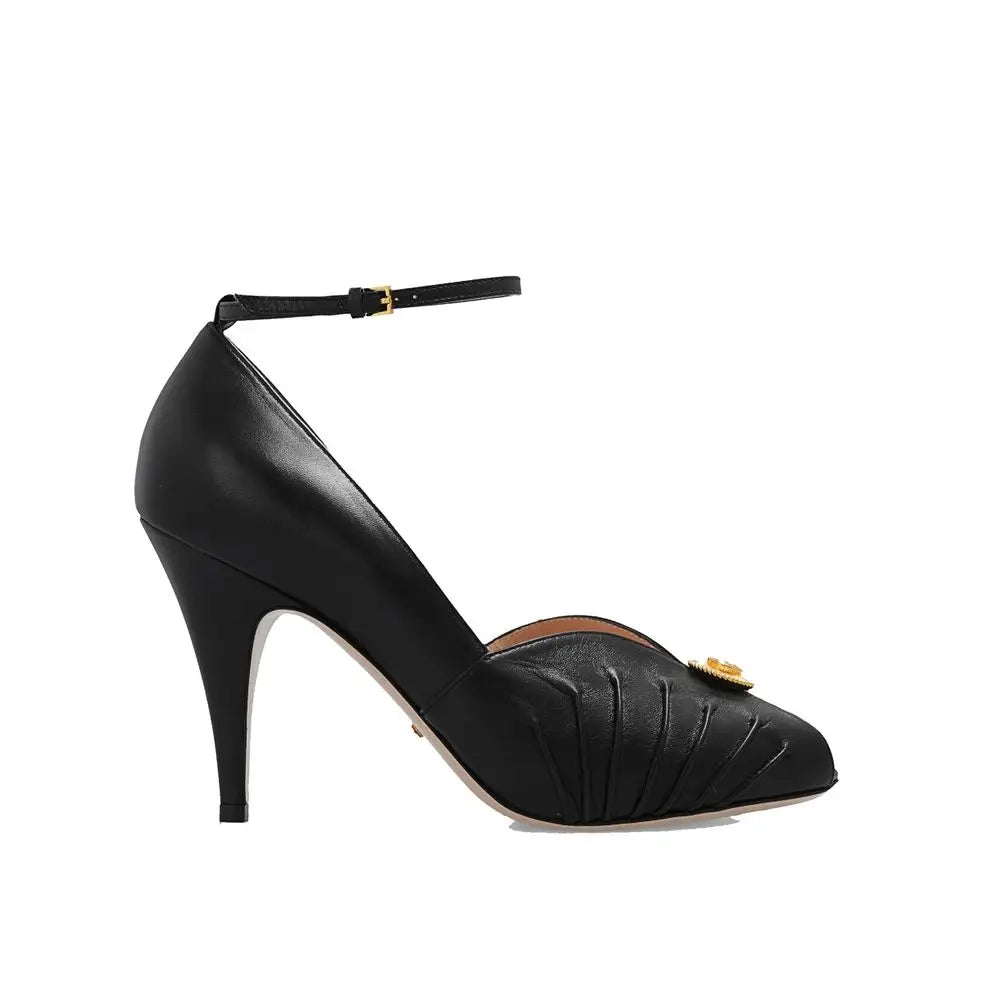 Gucci Schwarze Leder Pumps mit hohem Absatz - EU36/US6