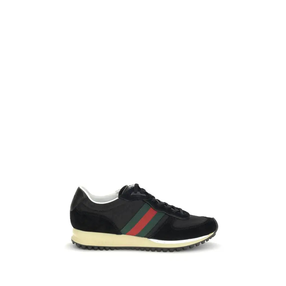 Gucci Schwarze Polyamid-Sportschuhe