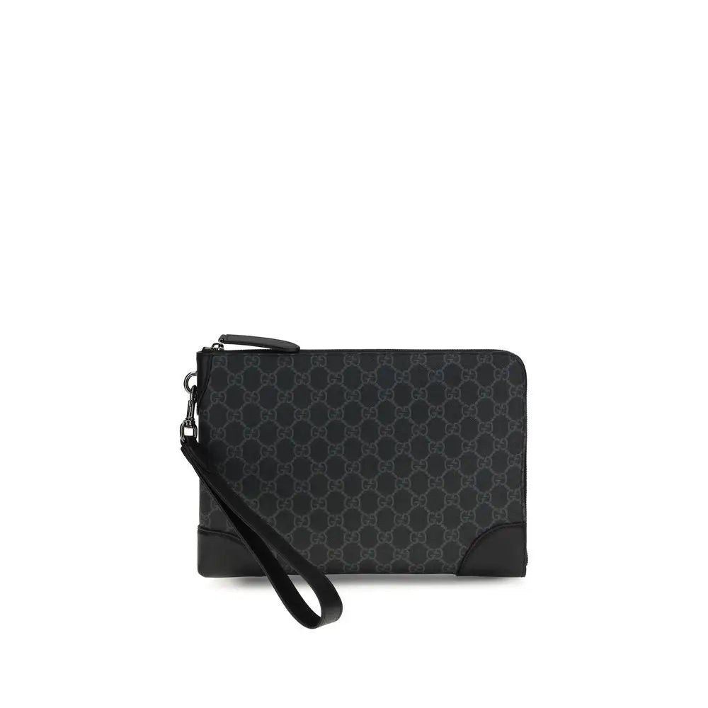 Gucci Schwarze Stoffhandtasche