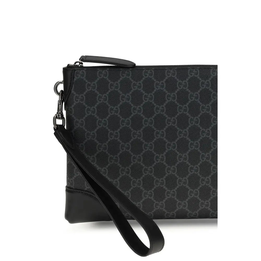 Gucci Schwarze Stoffhandtasche