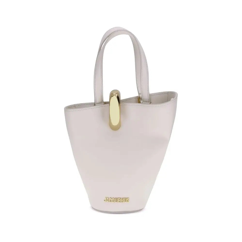 Jacquemus Beige Kalbsleder Bos Taurus Schultertasche