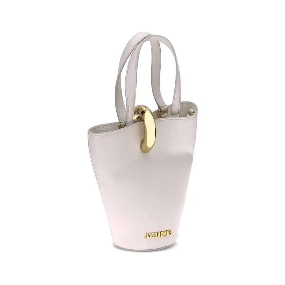 Jacquemus Beige Kalbsleder Bos Taurus Schultertasche
