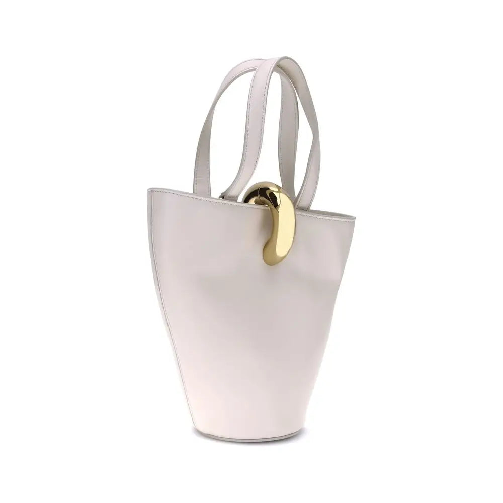 Jacquemus Beige Kalbsleder Bos Taurus Schultertasche