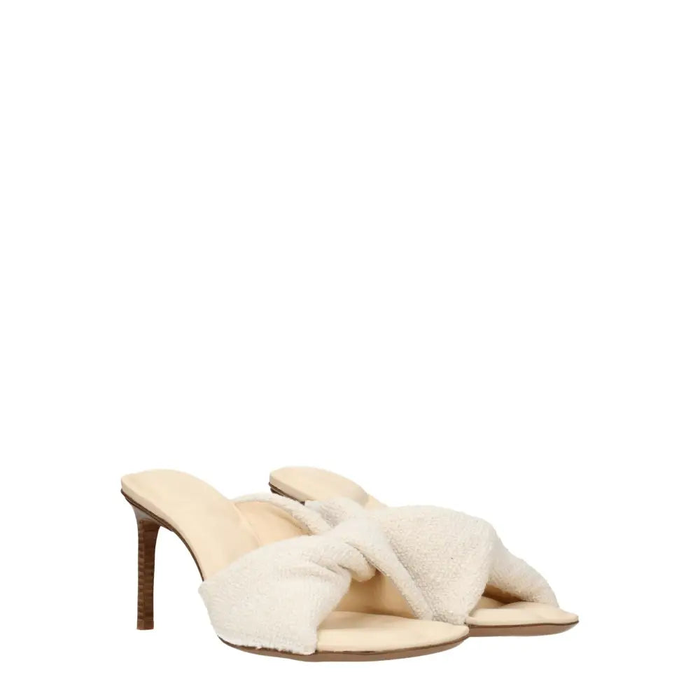 Jacquemus Beige Stoff-Stilettos mit Pfennigabsatz - EU36/US6