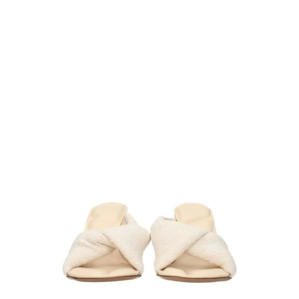 Jacquemus Beige Stoff-Stilettos mit Pfennigabsatz - EU36/US6