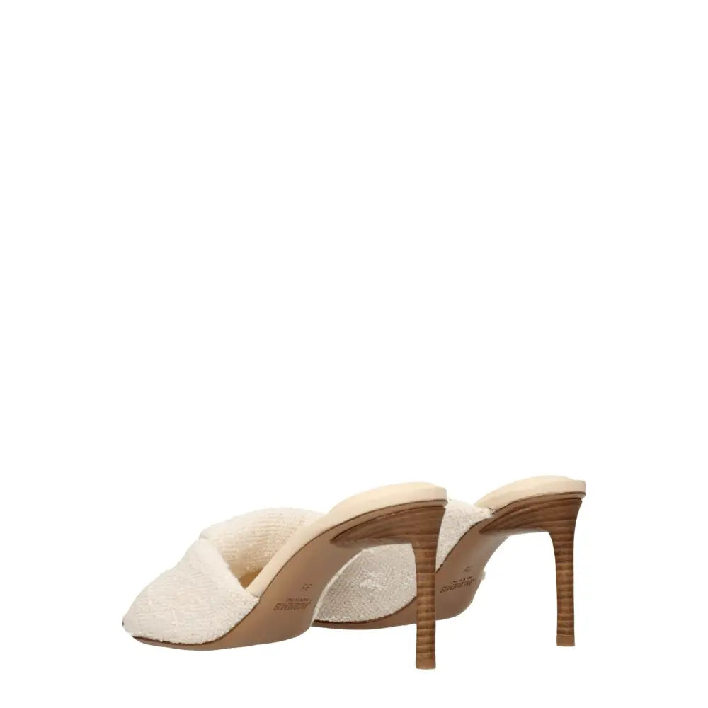 Jacquemus Beige Stoff-Stilettos mit Pfennigabsatz - EU36/US6