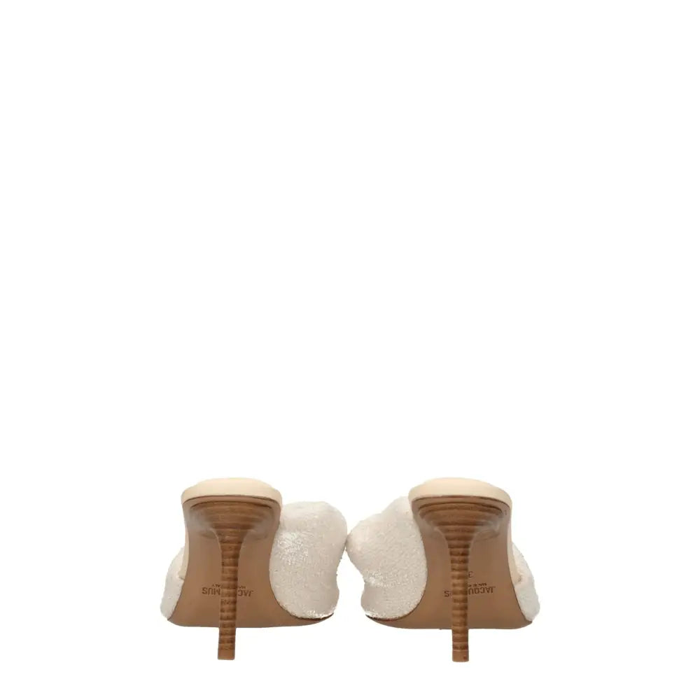 Jacquemus Beige Stoff-Stilettos mit Pfennigabsatz - EU36/US6