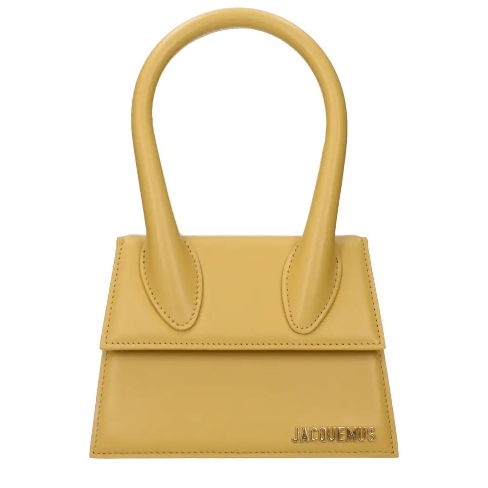 Jacquemus Gelbe Lederhandtasche