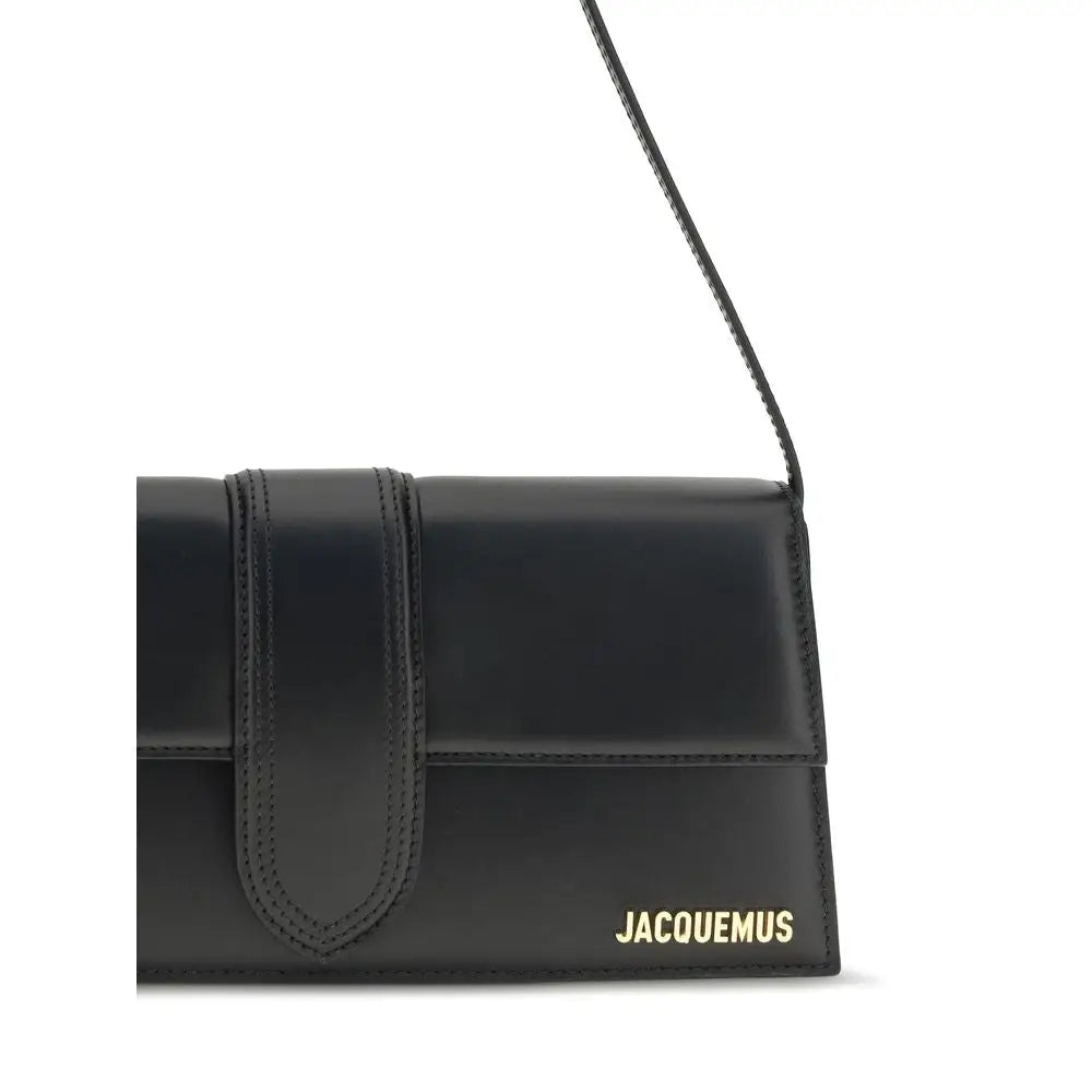Jacquemus Schwarze Bos Taurus Kalbsleder Schultertasche