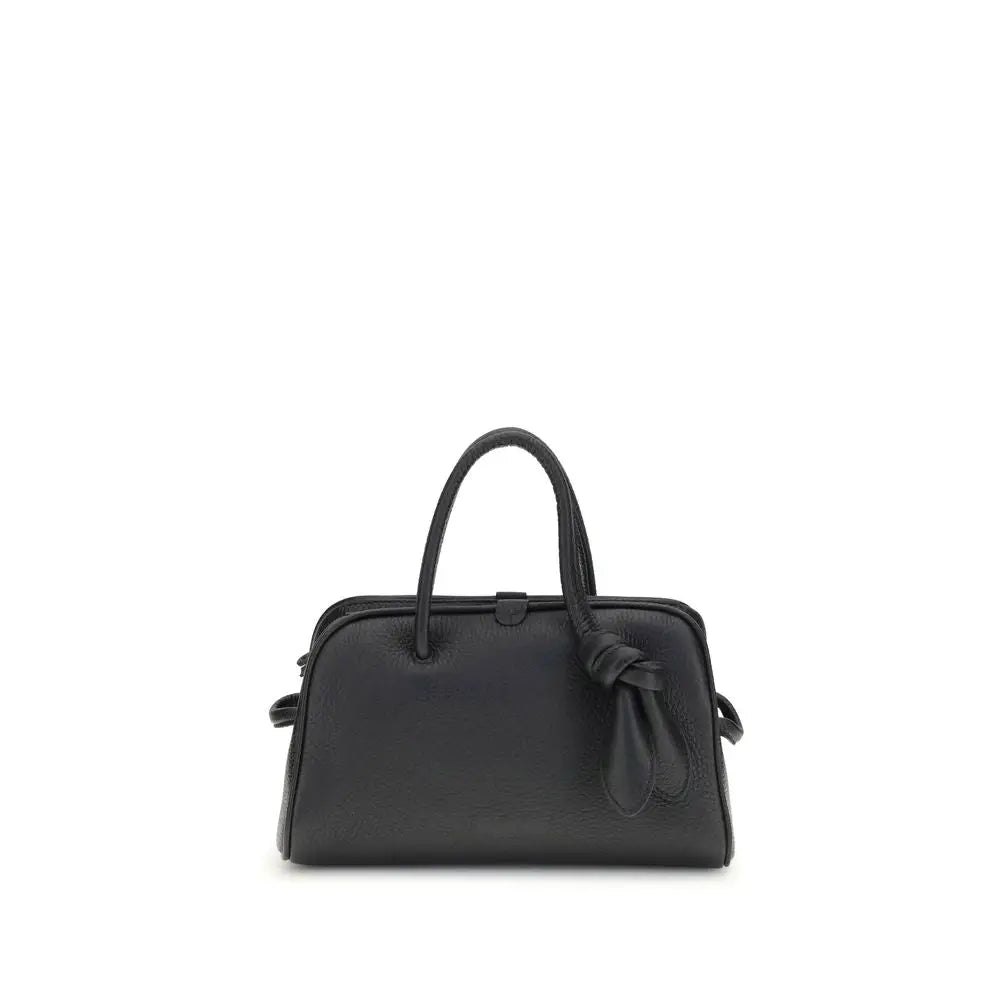 Jacquemus Schwarze Kalbsleder Bos Taurus Handtasche
