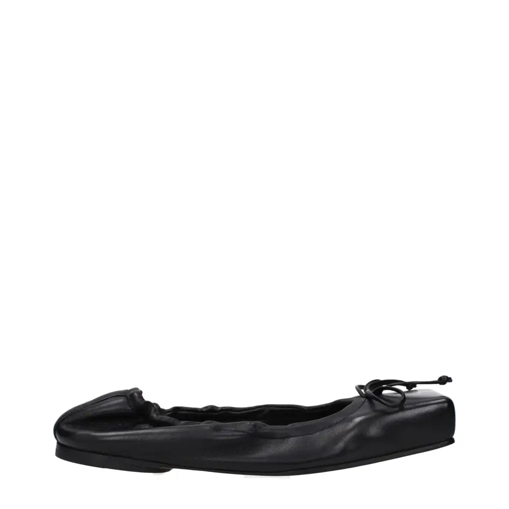 Jacquemus Schwarze Leder-Ballett-Flats - EU36/US6