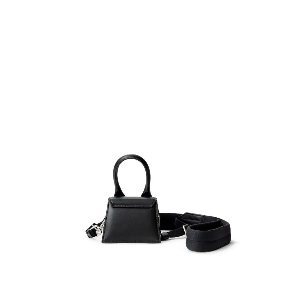 Jacquemus Schwarze Lederhandtasche
