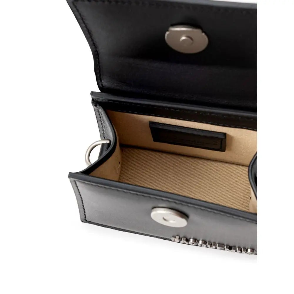 Jacquemus Schwarze Lederhandtasche
