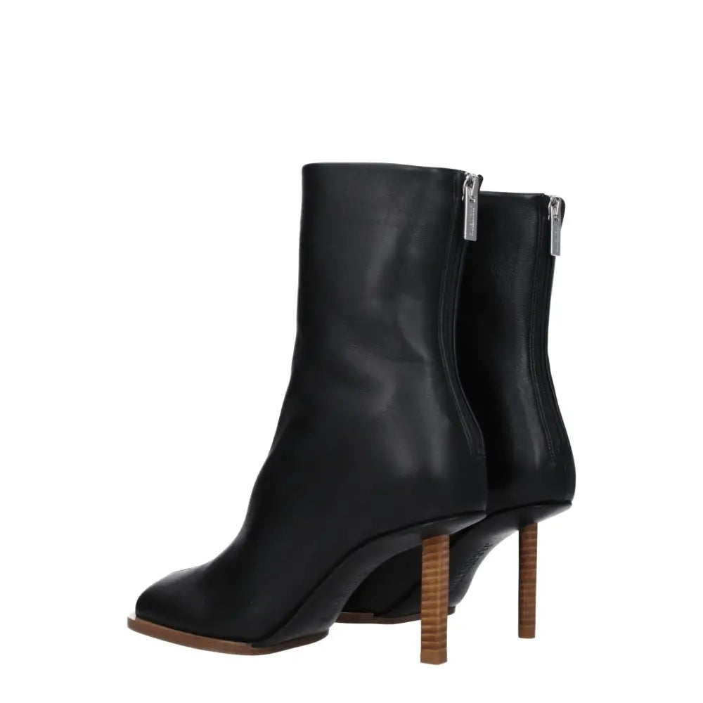 Jacquemus Schwarze Lederstiefeletten - EU39/US9
