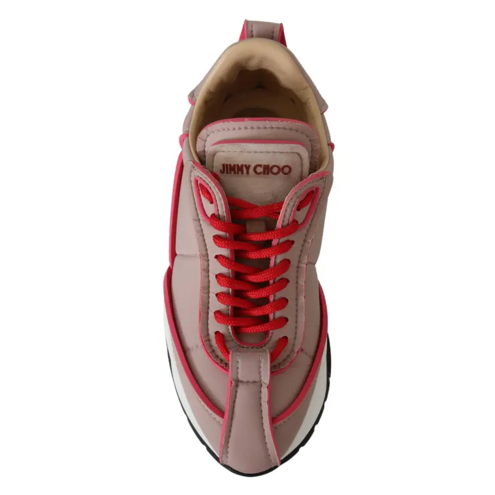 Jimmy Choo Ballett Rosa Chic Gepolsterte Turnschuhe - EU35/US5