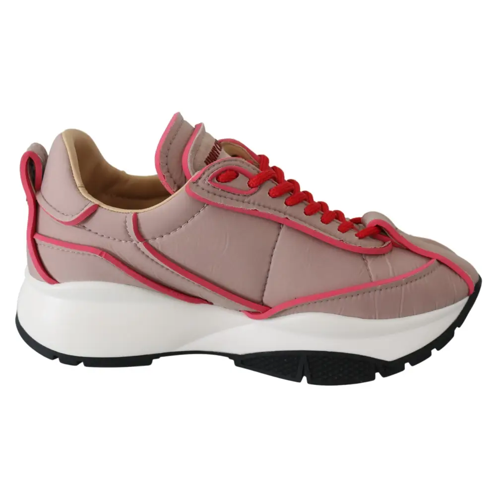 Jimmy Choo Ballett Rosa Chic Gepolsterte Turnschuhe - EU35/US5