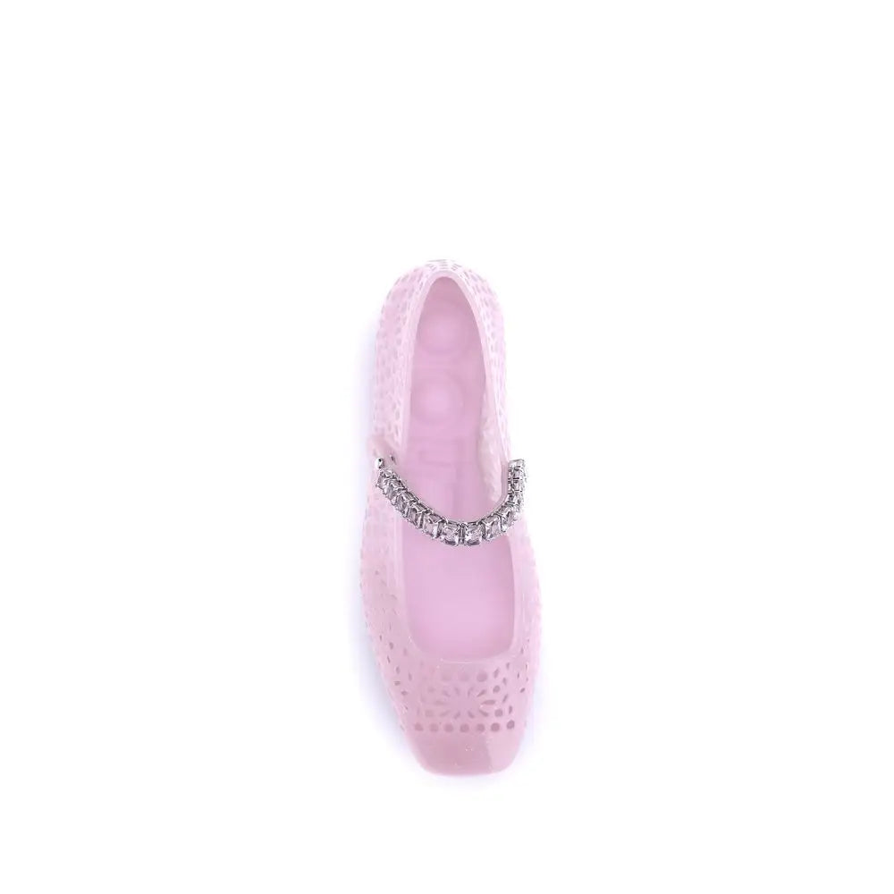 Jimmy Choo Bunte Ballett-Flats aus Polyurethan - EU38/US8