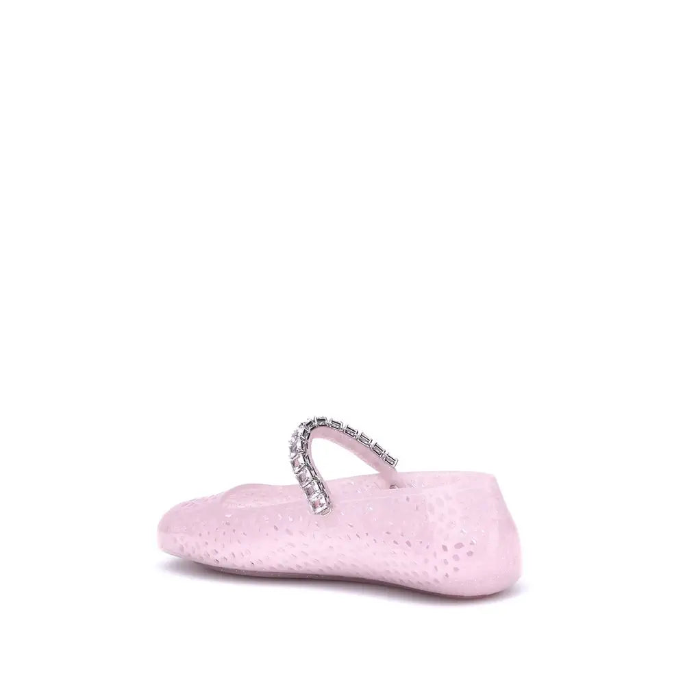 Jimmy Choo Bunte Ballett-Flats aus Polyurethan - EU38/US8