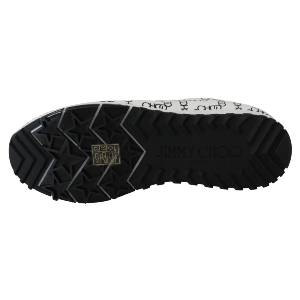 Jimmy Choo Elegante monochrome Leder-Sneakers - EU35/US5
