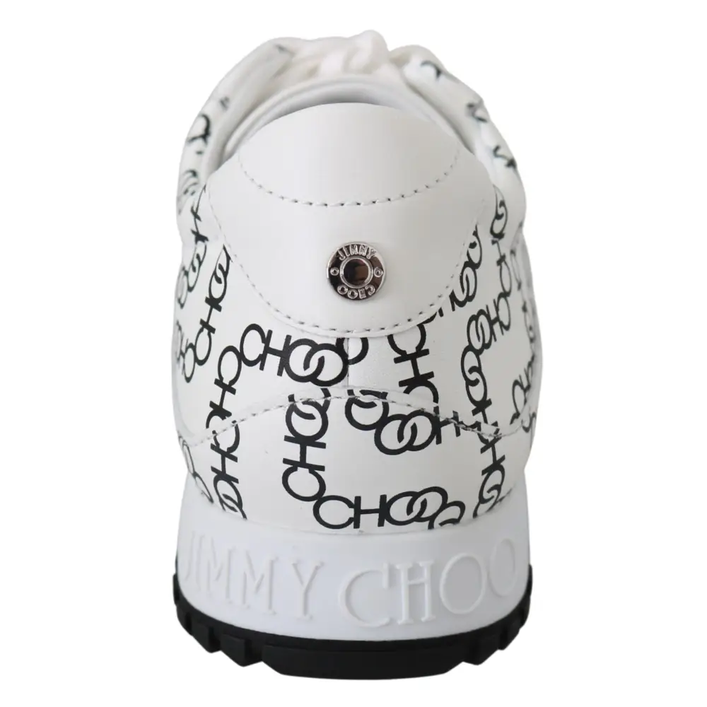 Jimmy Choo Elegante monochrome Leder-Sneakers - EU35/US5
