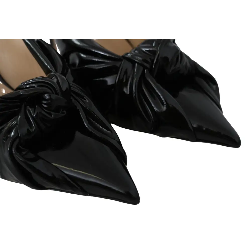Jimmy Choo Elegante Pumps aus schwarzem Leder mit spitzer Zehe