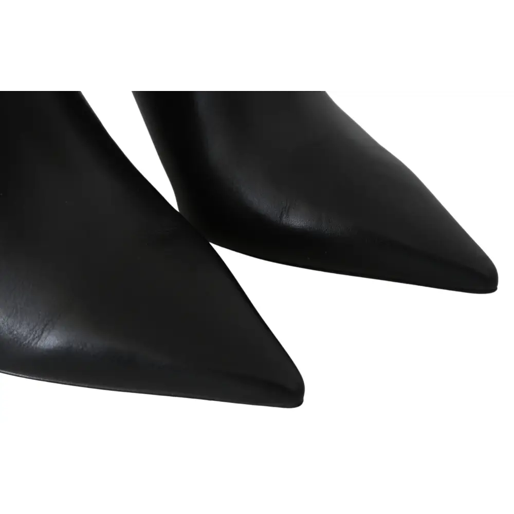 Jimmy Choo Elegante Schwarz-Gold Leder Pumps