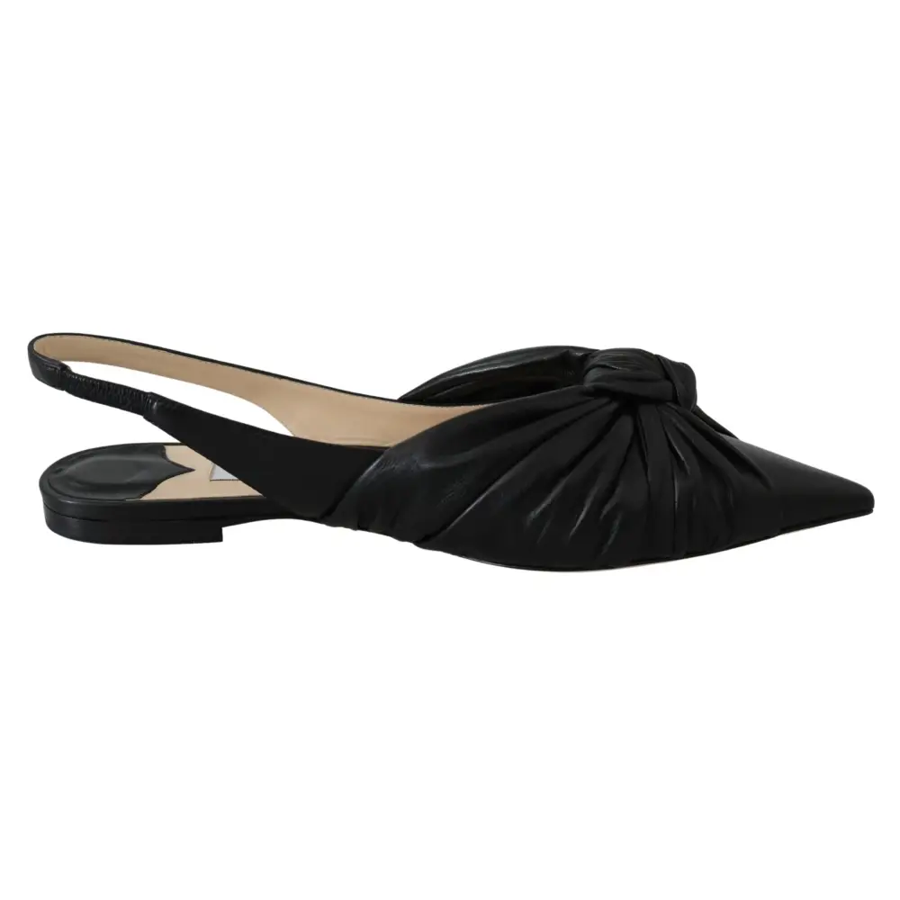 Jimmy Choo Elegante spitz zulaufende Lederflats - EU36.5/US6.5