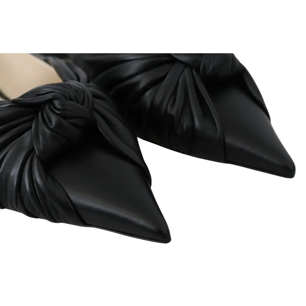 Jimmy Choo Elegante spitz zulaufende Lederflats - EU36.5/US6.5