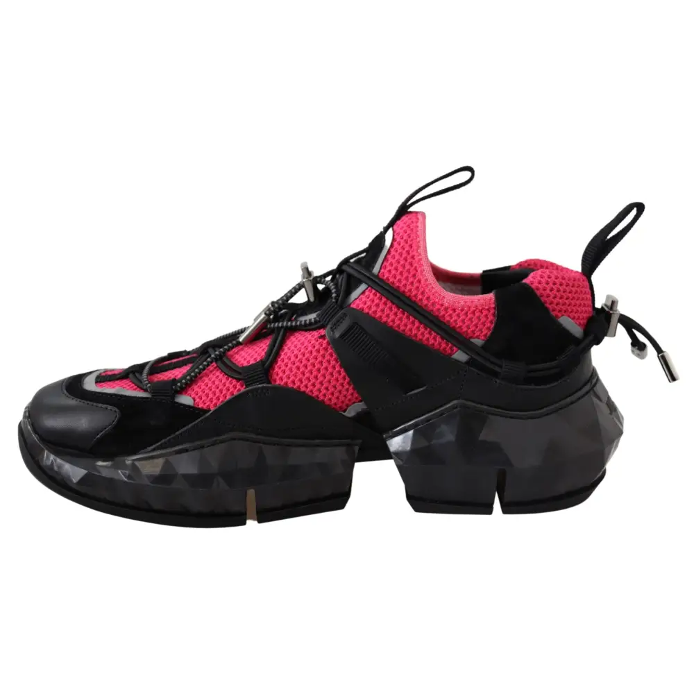 Jimmy Choo Elektrische Eleganz Leder Mesh Turnschuhe - EU40/US10