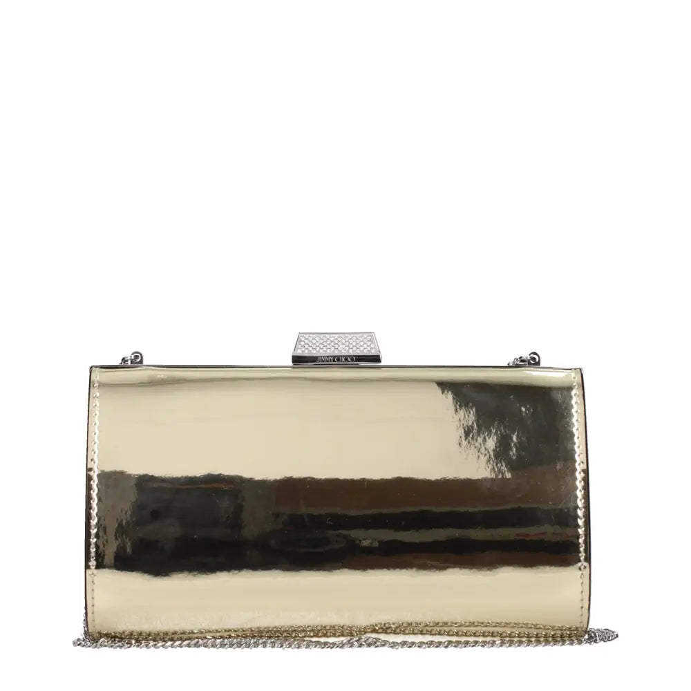 Jimmy Choo Goldene Leder-Clutch