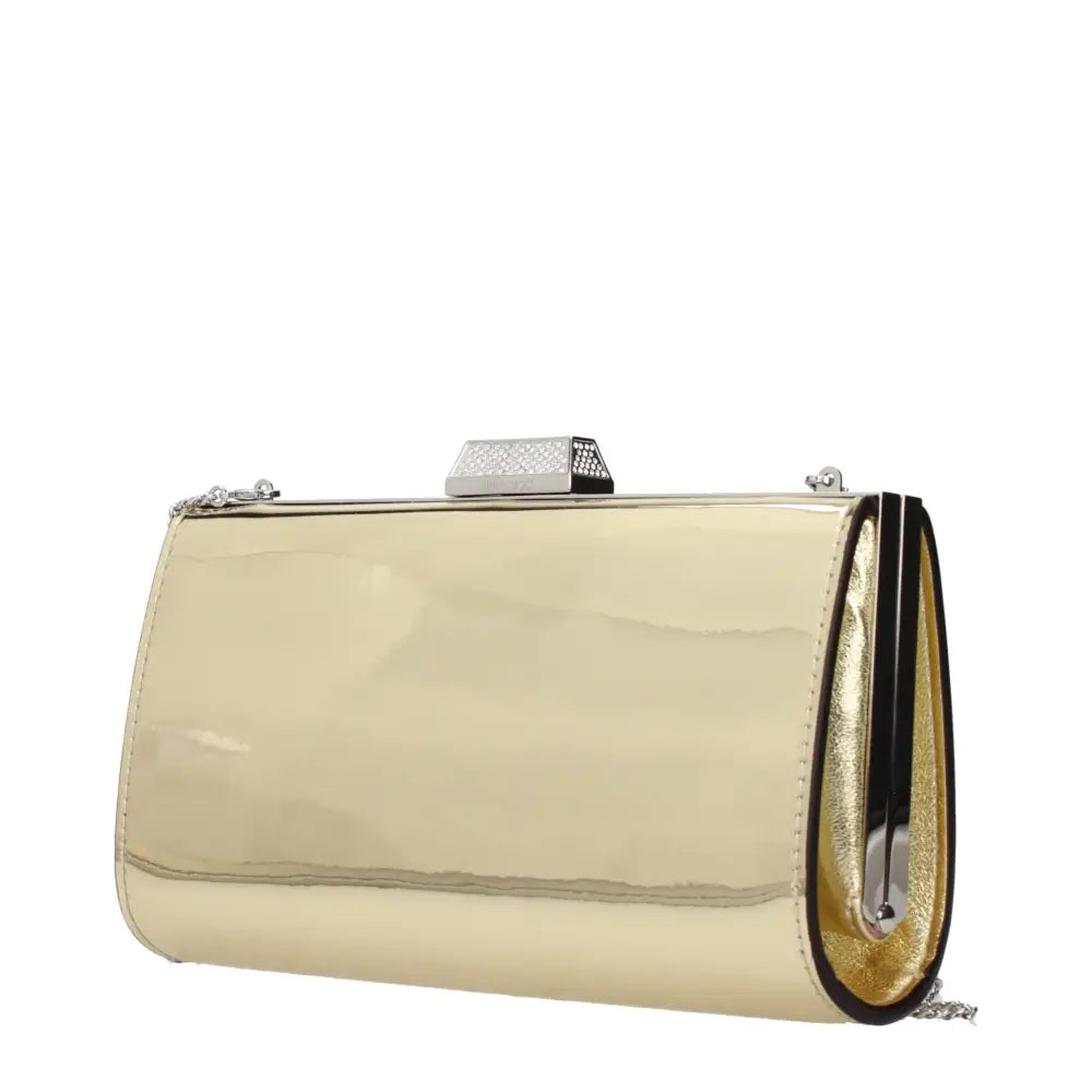 Jimmy Choo Goldene Leder-Clutch