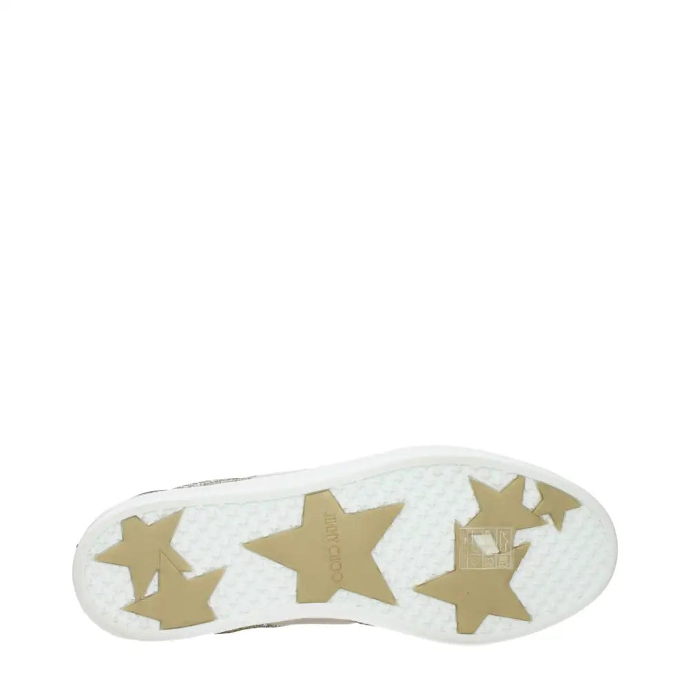 Jimmy Choo Goldene Leder-Sneaker