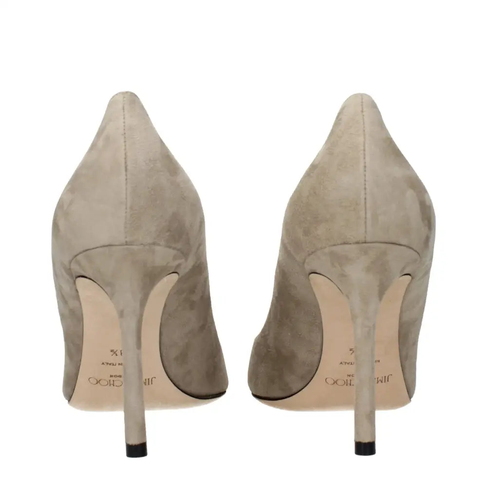 Jimmy Choo Graue Lederpumps - EU38.5/US8.5