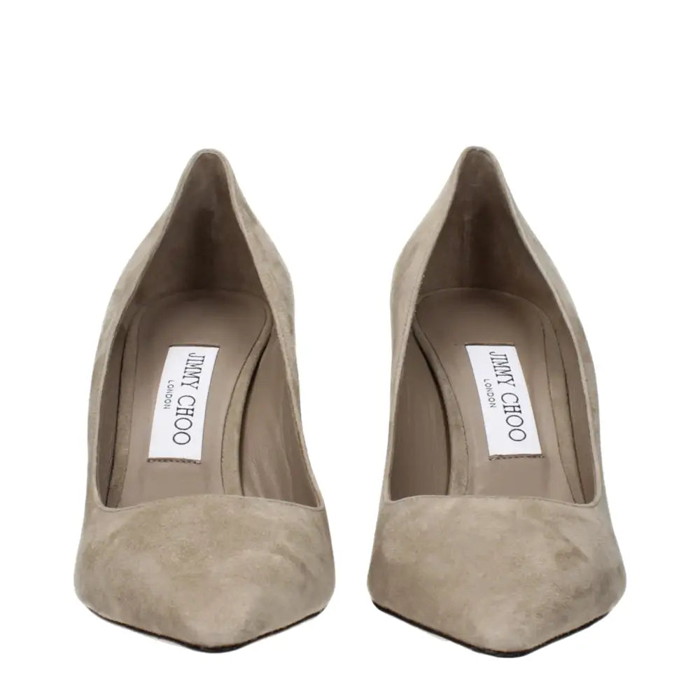 Jimmy Choo Graue Lederpumps - EU38.5/US8.5