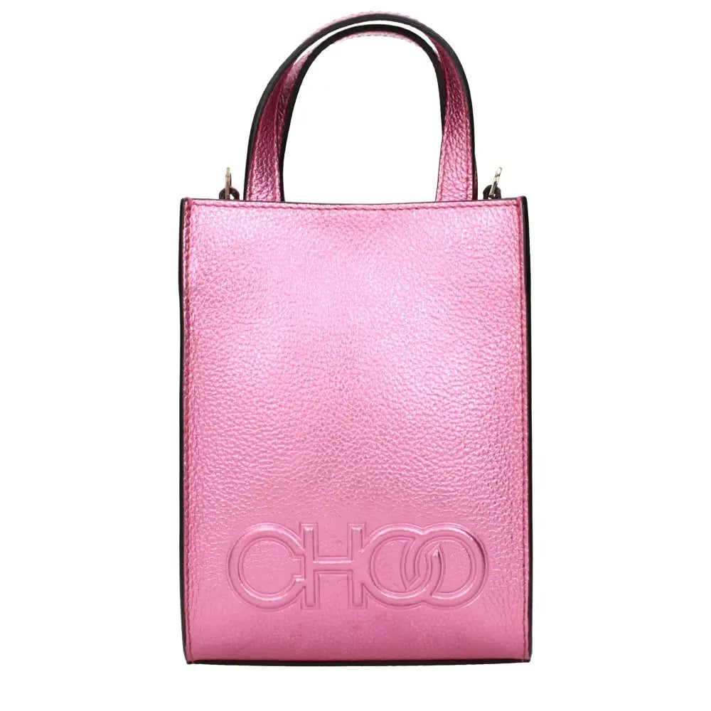 Jimmy Choo Handtasche aus Leder in Fuchsia